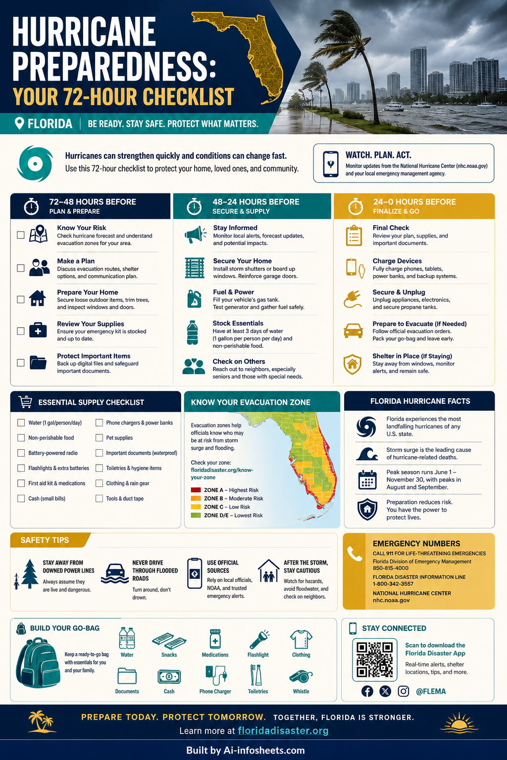 Hurricane Preparedness in Florida: Your Essential 72-Hour Checklist
