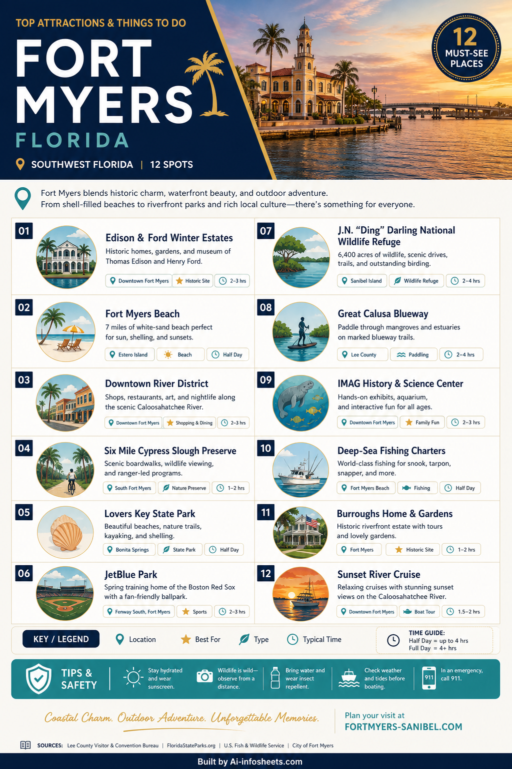 Discover Fort Myers, Florida: Top Attractions, Beaches, and History