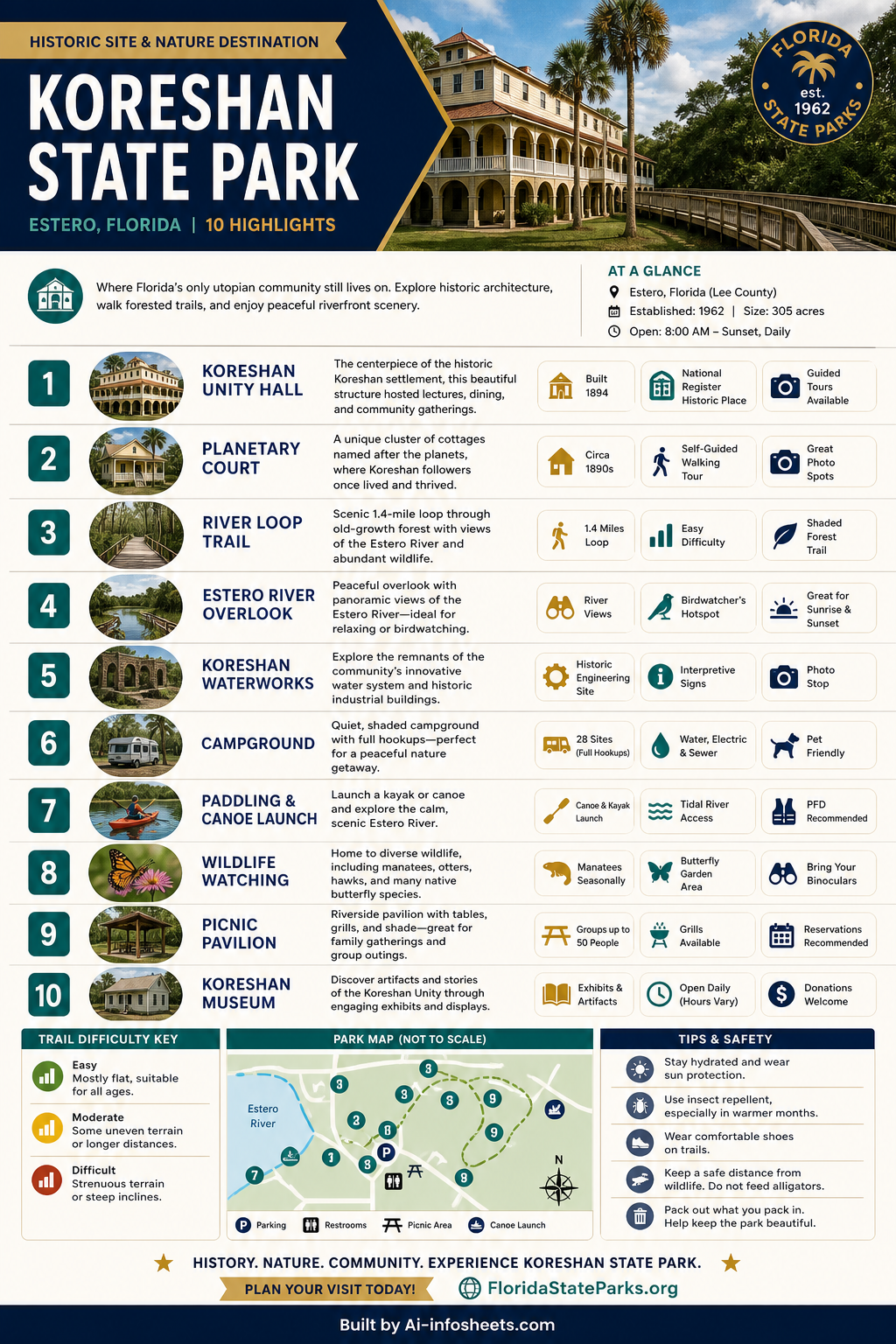 Discover Koreshan State Park: Florida's Unique Historic and Natural Gem