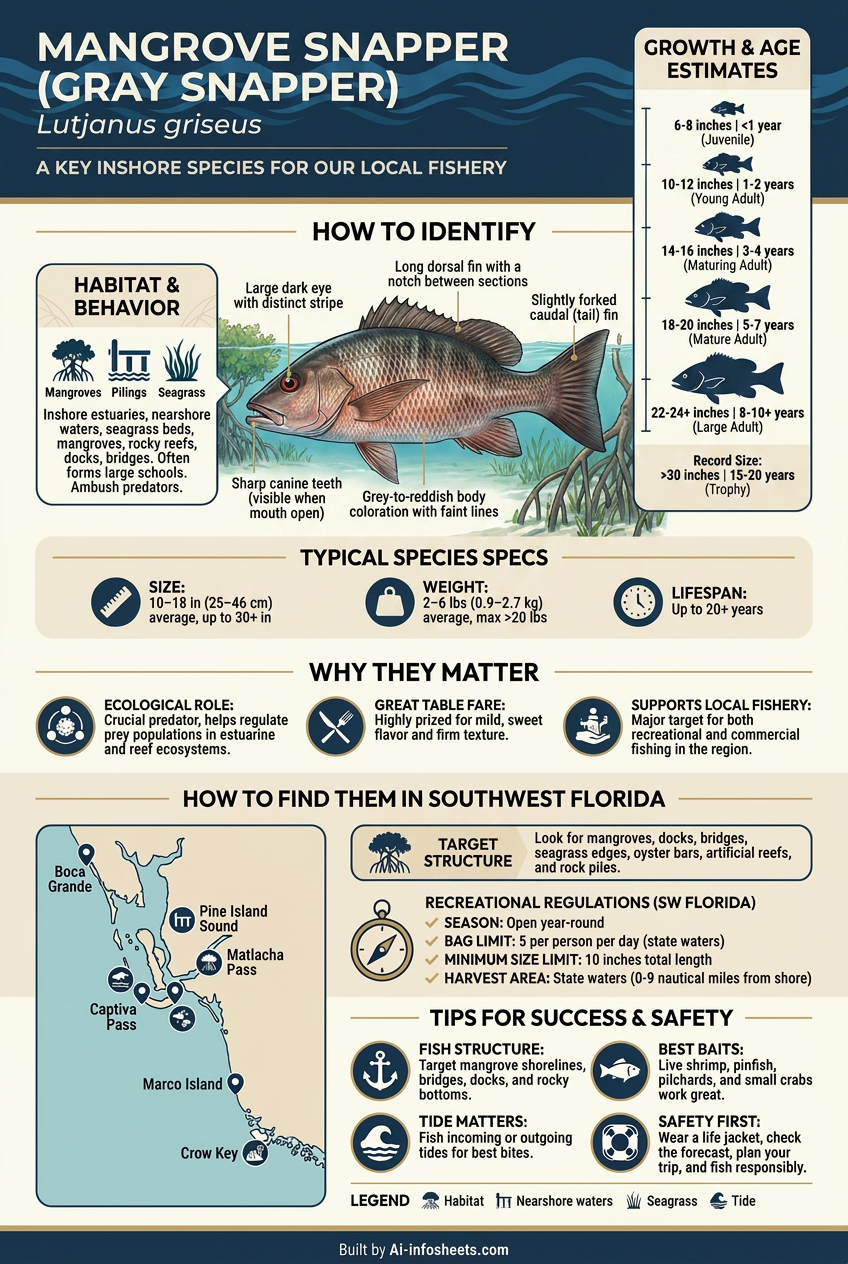 Essential Guide to Mangrove Snapper: Identification, Habitat, and Fishing Techniques